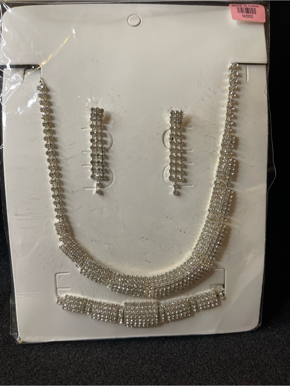 New in Package! 3 Piece Fashion Rhinestone Set! Great for Prom!